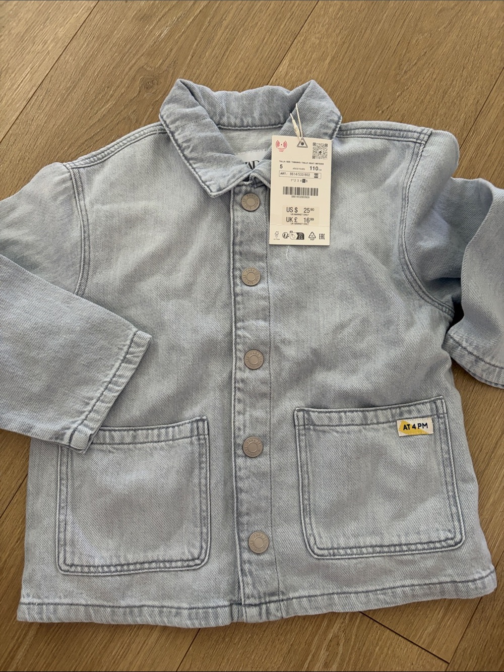Zara barn jacket denim